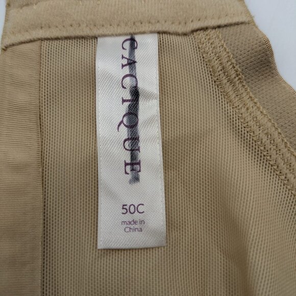 NEW! Lane Bryant Cacique Bra Smooth Satin Full Coverage U/W Size 50C Cafe Mocha - Picture 6 of 10